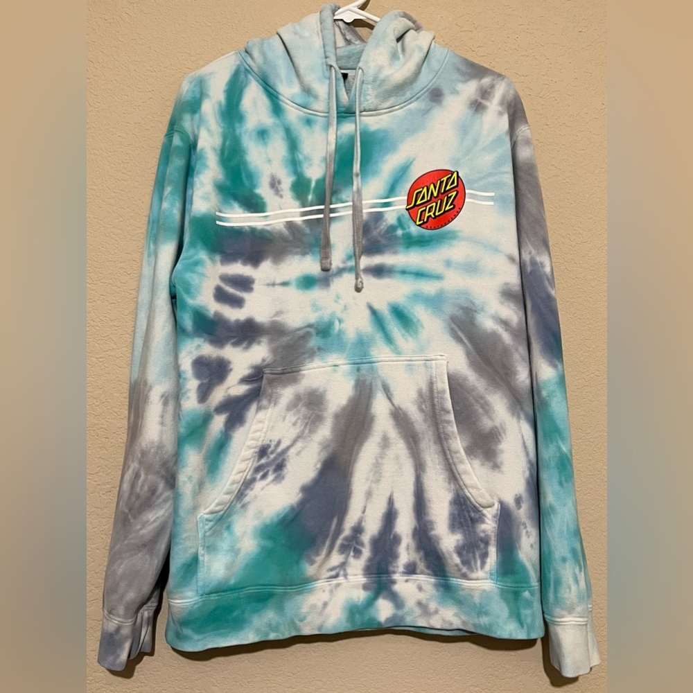 Santa Cruz Skateboards Tie Dye Hoodie Adult Unisex size Medium